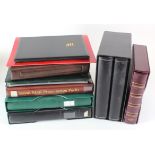 Assortment of good quality Banknote albums (9) all with pages or sleeves, mixed sizes