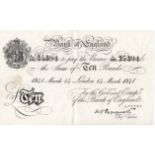 Peppiatt 10 Pounds dated 14th March 1941, a very scarce WAR DATE, London issue serial L/133