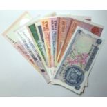 Singapore (10), small collection of Uncirculated notes, Orchid series 1 Dollar, Bird series 10