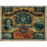 Scotland, National Bank of Scotland 1 Pound dated 11th November 1916, rare early date, signed W.J.