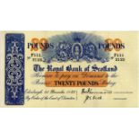 Scotland, Royal Bank of Scotland 20 Pounds dated 1st December 1952, signed Thomson & Dick, serial