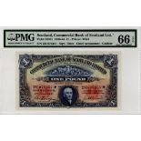 Scotland, Commercial Bank of Scotland 1 Pound dated 4th June 1941, signed Peter Irving & James