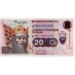 Scotland, Clydesdale Bank 20 Pounds dated 25th March 2006, commemorative note 700th Anniversary