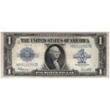 USA, America 1 Dollar silver certificate dated series of 1923, signed Speelmen & White, serial