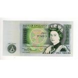 Somerset 1 Pound issued 1981, a scarce FIRST RUN note, serial AN01 480095 (B341, Pick377b)