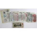 Bank of England & Treasury (70), a large collection including Beale & O'Brien White 5 Pounds,