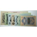 Russia (7), 100 Rubles, 50 Rubles, 25 Rubles, 10 Rubles, 5 Rubles, 3 Rubles & 1 Ruble dated 1947, (