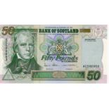 Scotland, Bank of Scotland 50 Pounds dated 1st January 2006 last date of this issue, FIRST SERIES