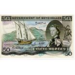 Seychelles 50 Rupees dated 1st August 1973, the famous 'SEX' note, serial A/1 162741 (TBB B124e,