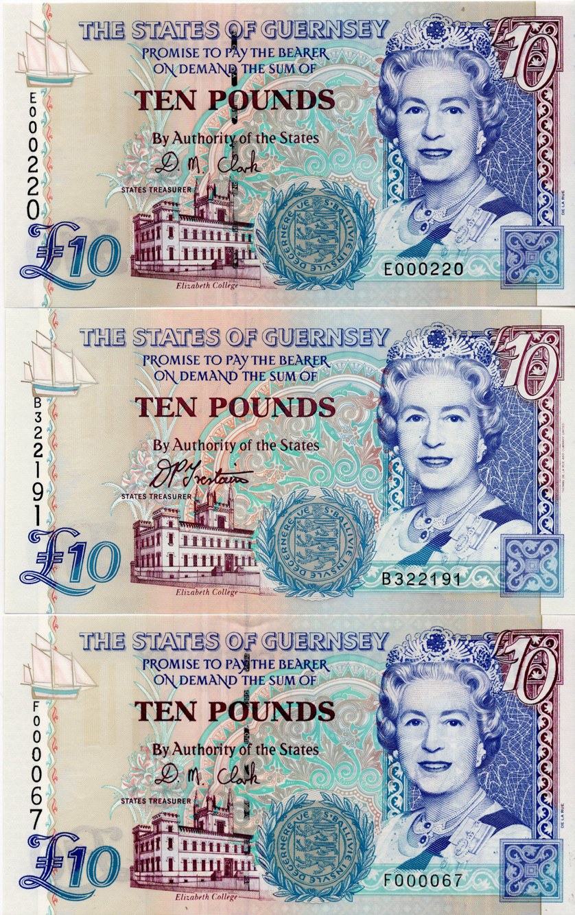 Guernsey (8) a small collection of Uncirculated notes, 20 Pounds (3) signed Bethan Haines issued - Image 5 of 7
