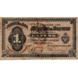 Argentina 1 Peso, La Provincia de Jujuy, dated 1st September 1897, this early date not listed in