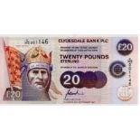 Scotland, Clydesdale Bank 20 Pounds dated 30th September 1997, commemorative note Commonwealth