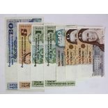 Ireland Republic (7) comprising 20 Pounds dated 1988, 10 Pounds dated 1995, 5 Pounds (3) dated 1993,