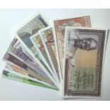 Africa (10) a small collection all Uncirculated or about, Gabon 500 Francs 1978, Congo 500 & 1000