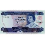 Solomon Islands 5 Dollars not dated issued 1977, FIRST RUN LOW No. serial A/1 000432 (TBB B102a,