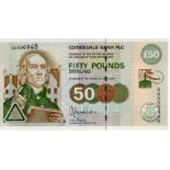 Scotland, Clydesdale Bank 50 Pounds dated 6th January 2001, commemorative note University of
