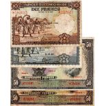 Belgian Congo (4), 50 Francs (2) not dated issued 1941 - 1942, no overprint, series A & B (TBB