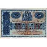 Scotland, British Linen Bank 20 Pounds dated 15th July 1952, signed A.P. Anderson, serial T/4 02/041