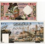 Algeria (2), 100 Dinars dated 1st January 1964, serial X.572 245 (TBB B304a, Pick125a) one set of