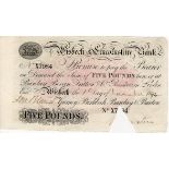 Wisbech & Lincolnshire Bank 5 Pounds dated 1st November 1894, for Gurney, Birkbeck, Barclay &