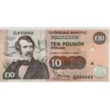 Scotland, Clydesdale Bank 10 Pounds dated 5th January 1993, signed C.M. Love, FIRST SERIES with