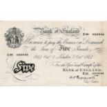 Peppiatt 5 Pounds dated 5th October 1944, serial E29 022846, London issue on thick paper (B255,