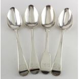 Three George IV silver Old English pattern tablespoons, hallmarked for 'Jonathan Hayne, London 1822'