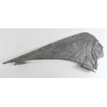 Large Pontiac Indian hood ornament / mascot, circa early to mid 20th Century, length 54cm approx.