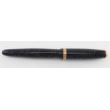 Parker Vacumatic blue fountain pen