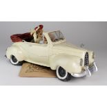 Guillermo Forchino comic art model 'Le Cabriolet', depicting an older gentleman driving his