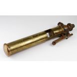 Brass steam locomotive whistle, circa late 19th to early 20th Century, with engraved no. J24101,