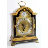 Mantle clock with chinoiserie decoration to case (Tempus Fugit), by Elliott, London, height 17.