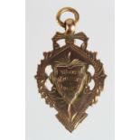 Sheep Dog Trials interest. 9ct Gold Medal, engraved 'Gateshead Sheep Dog Trials 26th June 1954 ;