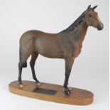 Beswick Connoisseur model of a race horse 'Psalm, Owned by Mr & Mrs. N. Moore, height 29.5cm, length