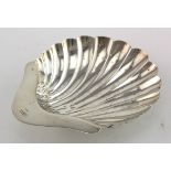 Silver shell butter dish, hallmarked for Chester (cannot read date letter - possibly 1920's). Silver