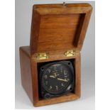 Altitude Meter (type C-12), circa WWII, contained in original oak case