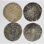 Henry III London 'Long Cross' silver pennies (4): Davion VF, Henri VF ex-Colchester Hoard, Nicole