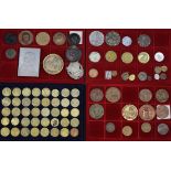 French Commemorative Medals (82) 19th-20thC bronze and other base metal collection in five trays.