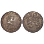 British Commemorative Medal, silver d.29mm, 6g: Coronation of James I 1603; the struck type (by C.