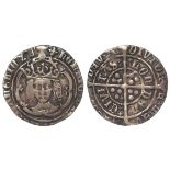 Henry VII silver groat, Facing Bust Issue, of London, mm. Cross-Crosslets 1504-1505, Class IVa,