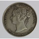 Canada, Newfoundland silver 50 Cents 1888, VF