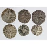 Edward I Berwick-onTweed silver pennies and halfpennies (6): Pennies: Class 3b toned nVF, Class 4a