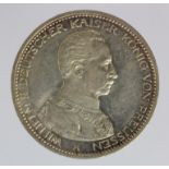 Imperial Germany, silver 5 mark piece of Wilhelm II, 1913 nUNC