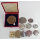 British Commemorative Medals (11) Edward VII Coronation 1902: Royal Mint large bronze EF cased,