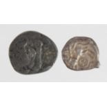 Celtic (2): Ancient British, Celtic silver unit, of the Iceni, Bury Type, Head /Horse, Spink 432,