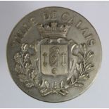 French Commemorative Medal, silvered-bronze d.46mm: Ville de Calais, National College of Music, Fete