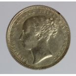 Shilling 1872 die 25, nEF