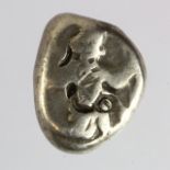 Ancient Greek, Lydia under Persian Rule 486-450 B.C., silver siglos, the Great King kneeling