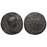 Diadumenian colonial bronze of c.26mm., of Moesia Inferior, Nicopolis ad Istrum, obverse:- Bare