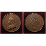 British Commemorative Medal, bronze d.76mm: Diamond Jubilee of Queen Victoria 1897, Spink & Son